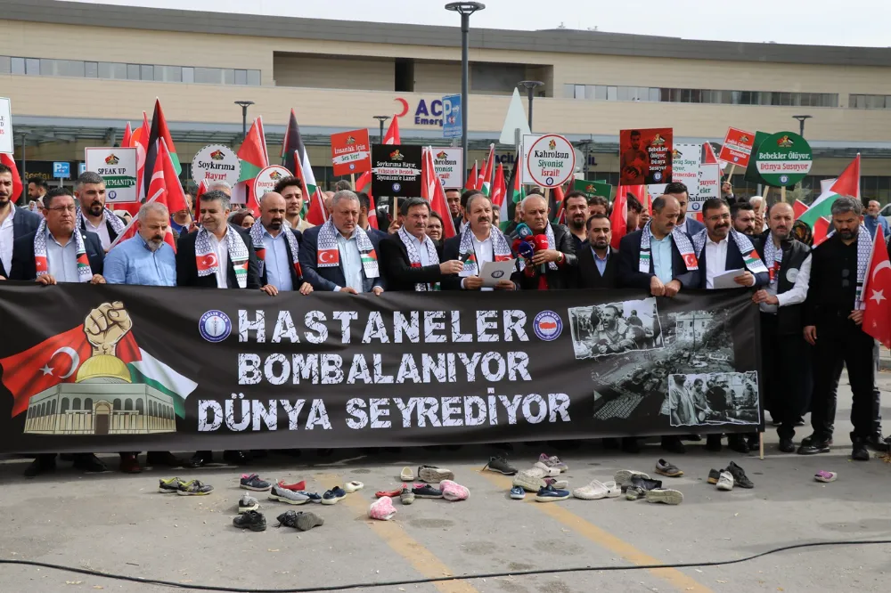 Sağlık-Sen teşkilatından Filistin’e destek, işgalci siyonistlere lanet