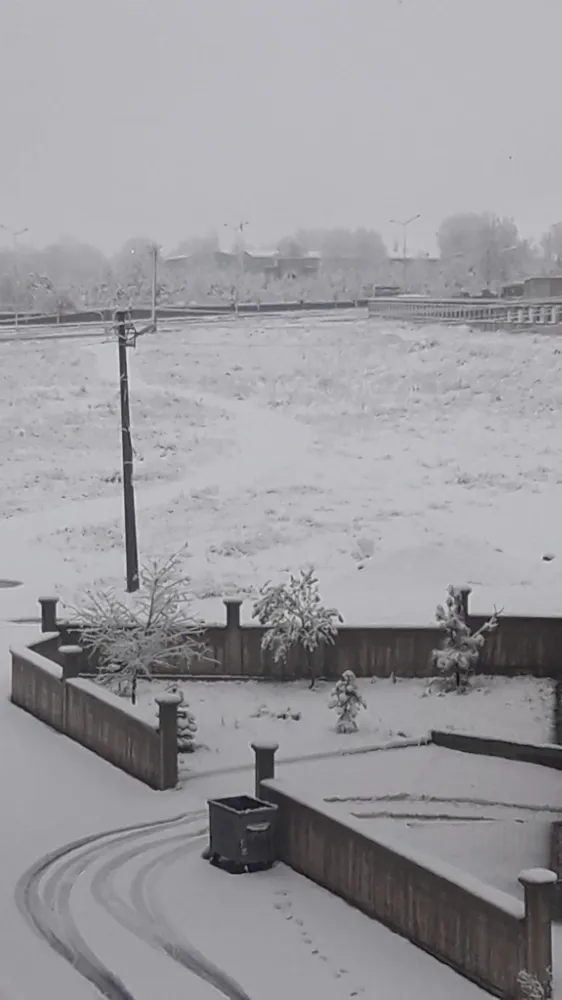 Erzurum’da beyaz çileye merhaba