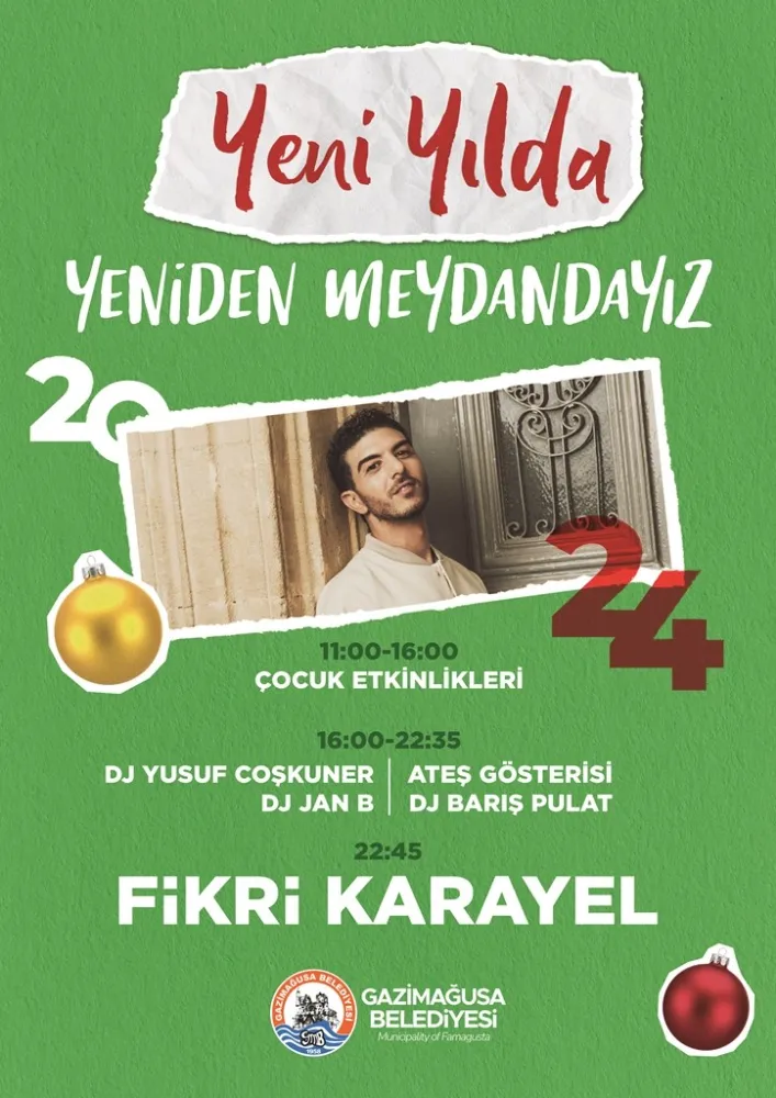 GAZİMAĞUSA BELEDİYESİ DOLU DOLU BİR PROGRAMLA YENİ YILI KARŞILAMAYA HAZIRLANIYOR