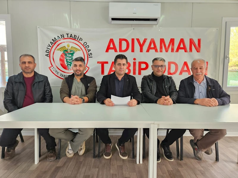 Adıyaman Tabip Odası Başkanı Dr. Erdal Yavuz’dan 