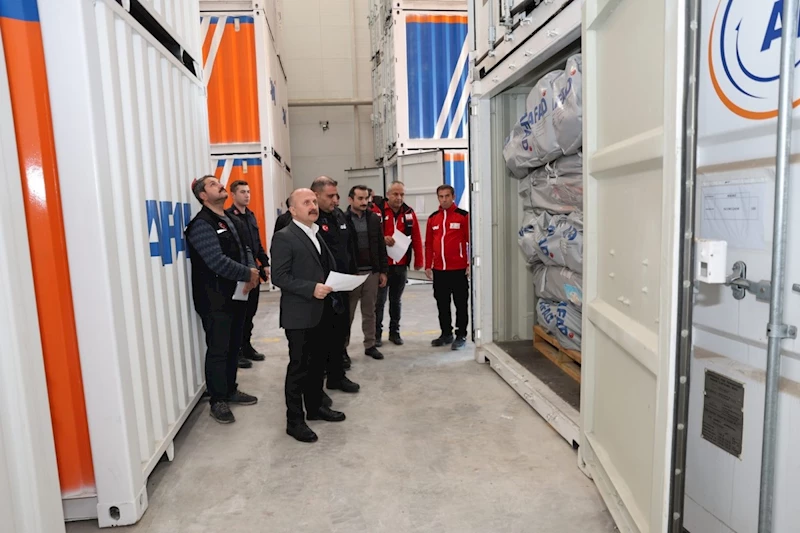 Vali Varol, AFAD Lojistik Deposu