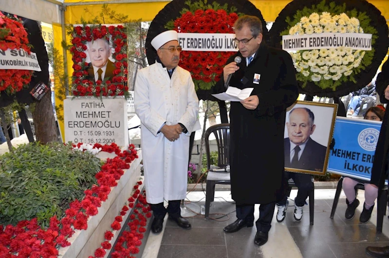 Merinos Onursal Başkanı Merhum Mehmet Erdemoğlu, vefatının 18. yılında mezarı başında anıldı 