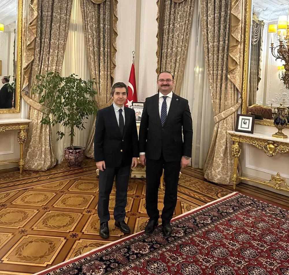 REKTÖR HACIMÜFTÜOĞLU, LONDRA BÜYÜKELÇİSİ ERTAŞ İLE BİR ARAYA GELDİ