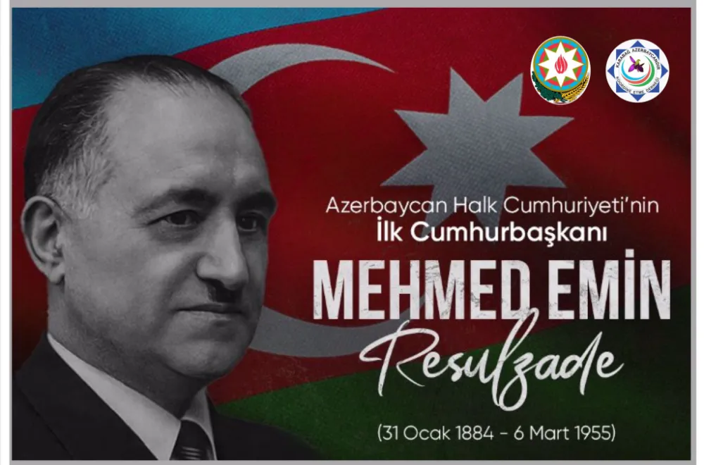 Aramızdan Ayrılışının 69. Yılında Memmed Emin Resulzadeyi Saygıyla Anıyoruz.