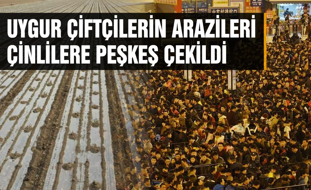 Uygur Çiftçilerin arazileri Çinlilere peşkeş çekildi