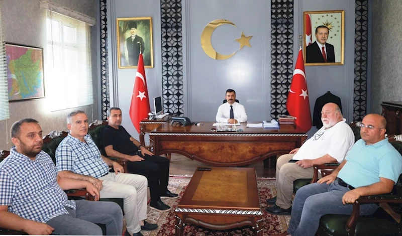 Gazeteciler, Kaymakam Soysal ile bir araya geldi 