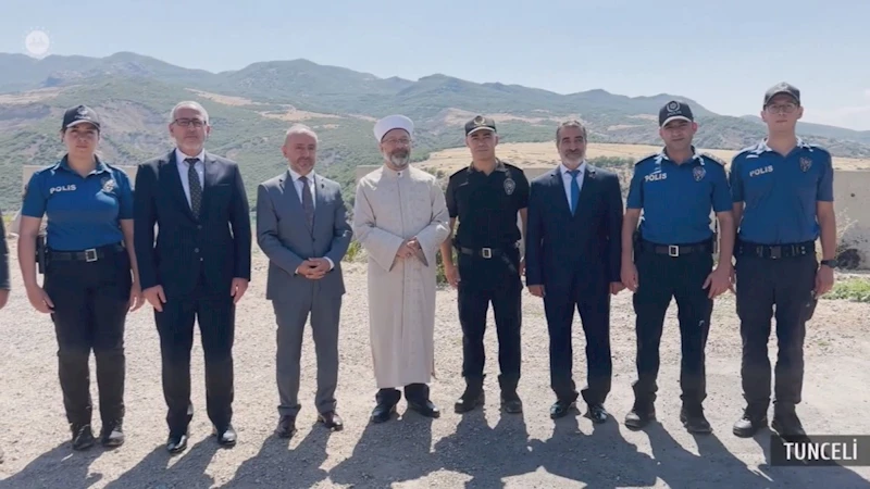 Diyanet İşleri Başkanı Ali Erbaş, Tunceli’de görevi başındaki Polisleri ziyaret etti  - Videolu Haber