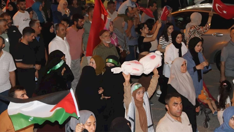 Adıyamanlılar Filistin için meydanlarda: Heniyye suikastına büyük tepki  - Videolu Haber