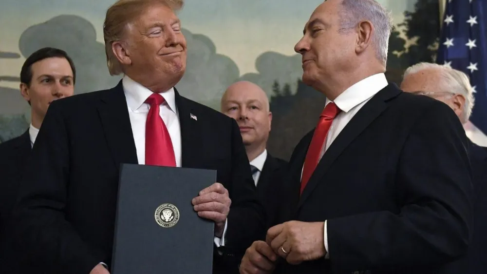 Trump sunar: Filistinlilerin olmadığı 