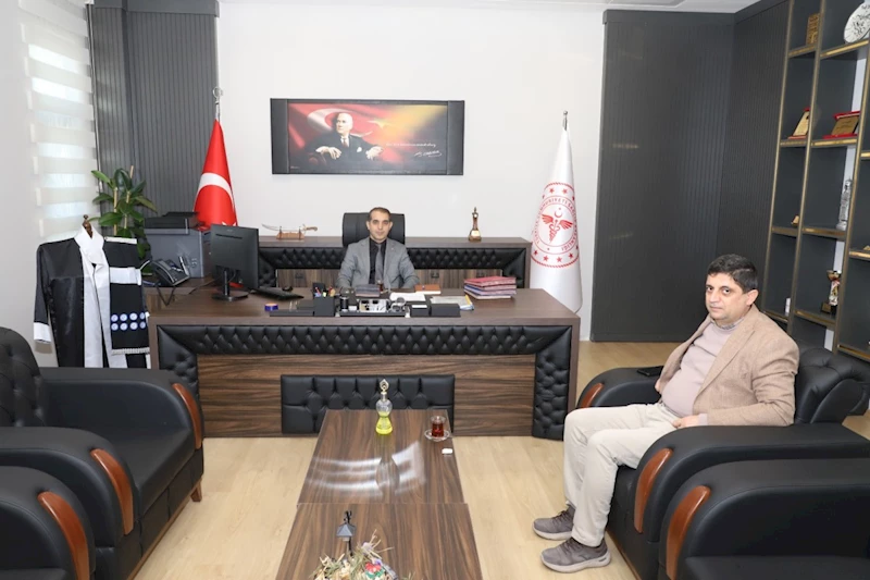 İbrahim Aslan’dan İl Sağlık Müdürü Prof. Dr. Mehmet Şirik’e Ziyaret 
