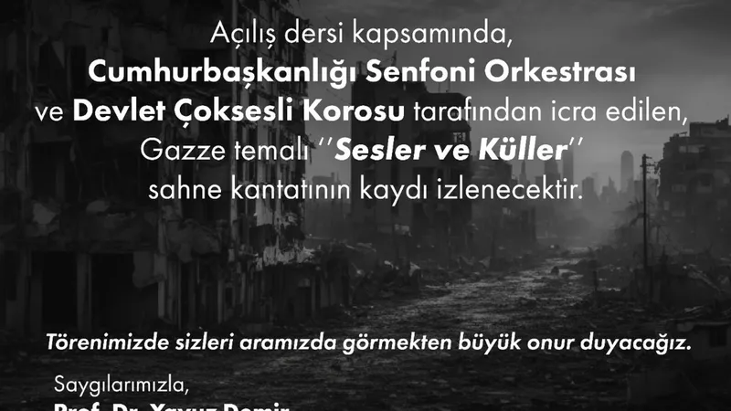 Ankara Bilim Üniversitesi yeni akademik yıla anlamlı bir etkinlikle başlıyor