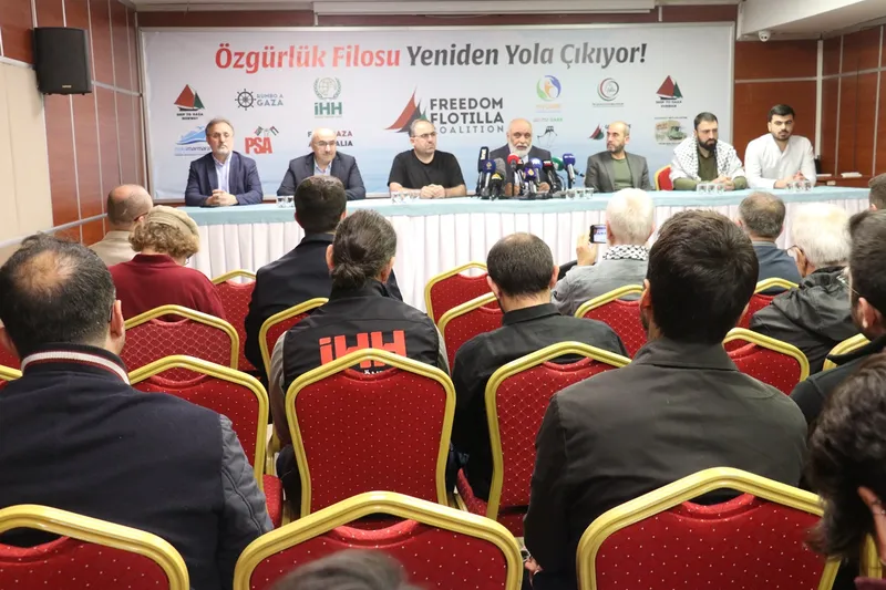 Özgürlük Filosu Gazze için yeniden yola çıktı