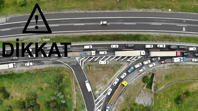 Otoyol çalışması nedeniyle Karabük- Gerede yolu trafiğe kapatıldı