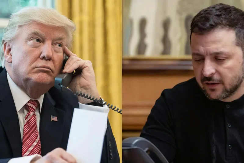 Zelenskiy ile Trump Ukrayna