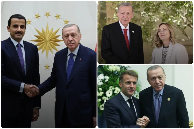 Cumhurbaşkanı Erdoğan, Şarm el-Şeyh’te 3 liderle görüştü