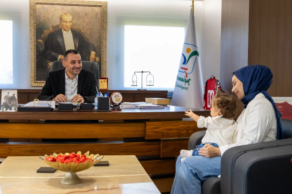 MİNİK BURÇE’DEN BAŞKAN VEKİLİ ÇİÇEK’E ZİYARET