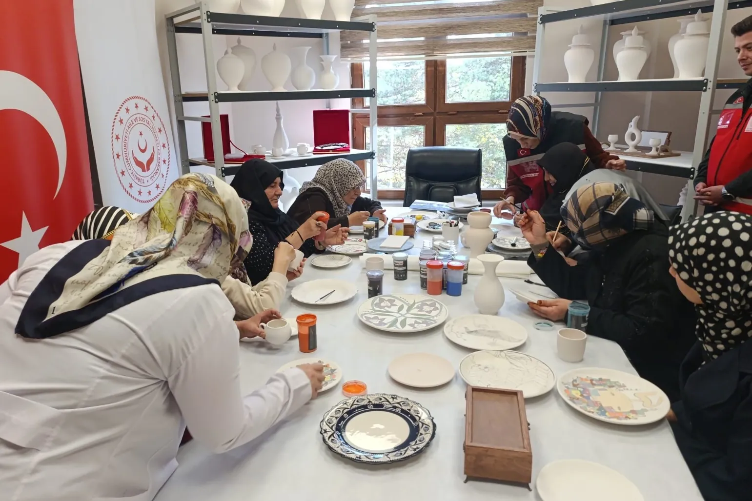 Erzurum’da şehit yakınlarına sanatla şifa