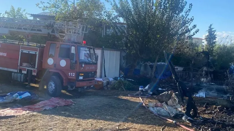 Serik’te ahır yangını: 1 koyun telef oldu, 3 koyun yaralandı