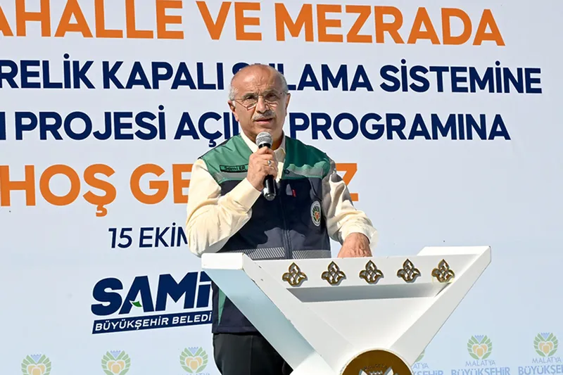 Büyükşehir Belediyesinden çiftçilere sulama hizmeti