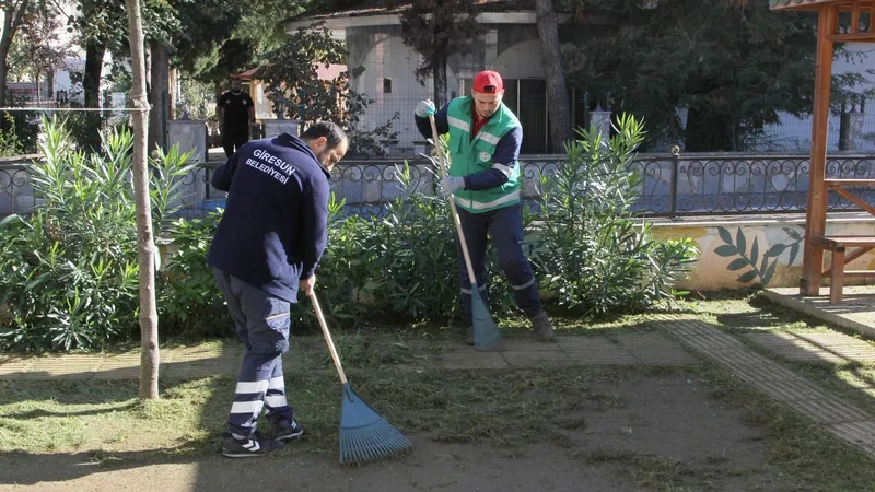 Giresun Belediyesi saha çalışmalarına devam ediyor