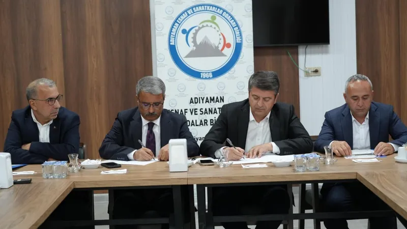 Adıyaman’da, esnafın sorunları ve çözüm önerileri ele alındı 