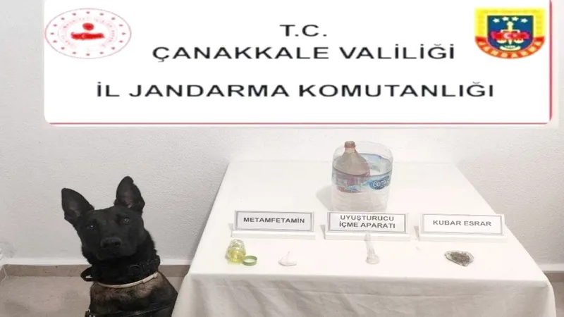 Çanakkale jandarmasından uyuşturucuya geçit yok