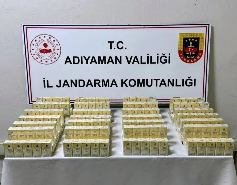 Adıyaman’da 530 paket kaçak sigara ele geçirildi 