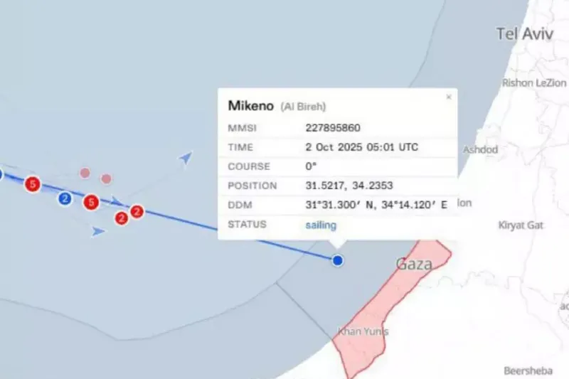 Ablukayı kıran Mikeno gemisi Gazze kara sularında