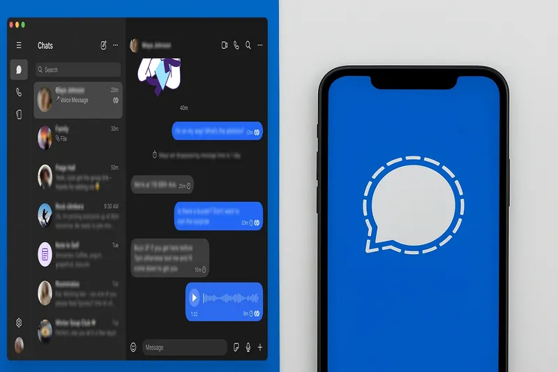Signal mesajlaşma uygulamasında erişim sorunu