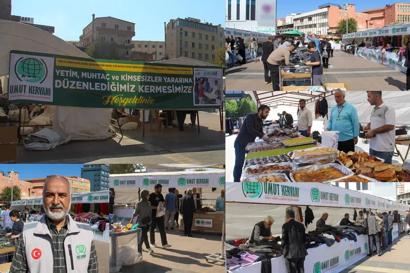 Diyarbakır Umut Kervanı ihtiyaç sahiplerinin yararına kermes açtı