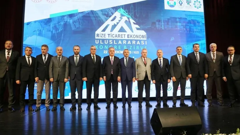 Rize Ticaret ve Ekonomi Uluslararası Kongre & Zirvesi başladı