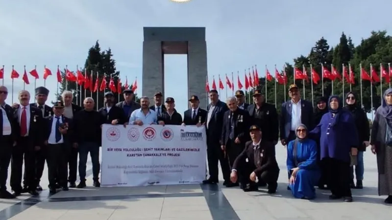 Bir Vefa Yolculuğu: Şehit yakınları ve gazilerden Kars’tan Çanakkale’ye anlamlı ziyaret