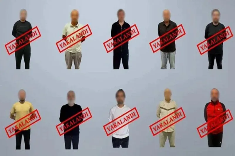 Kırmızı bültenle ve ulusal düzeyde aranan 10 şahıs Türkiye