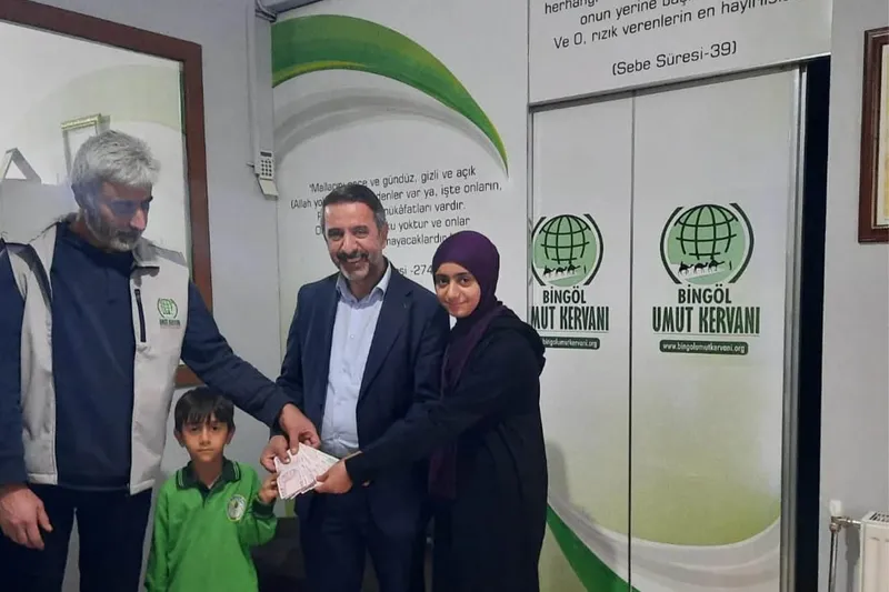 Bingöllü öğrenciden Gazze’ye anlamlı destek