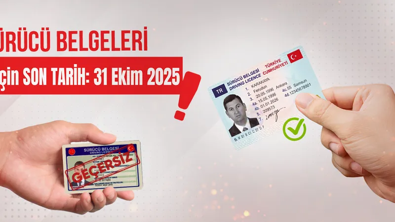 Eski Tip Sürücü Belgelerinin Yenilenmesi İçin Son Tarih