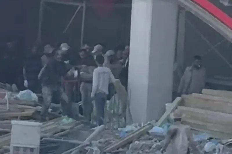 TOKİ şantiyesinde kaza: 1 yaralı 