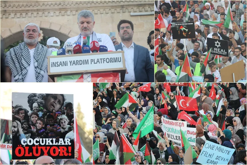 Şanlıurfa’da ‘Gazze’ye vefa, Sumud’a destek’ yürüyüşü düzenlendi