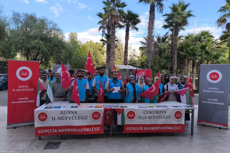 Üniversiteli gençlerden 7 Ekim Aksa Tufanı yıldönümünde Gazze