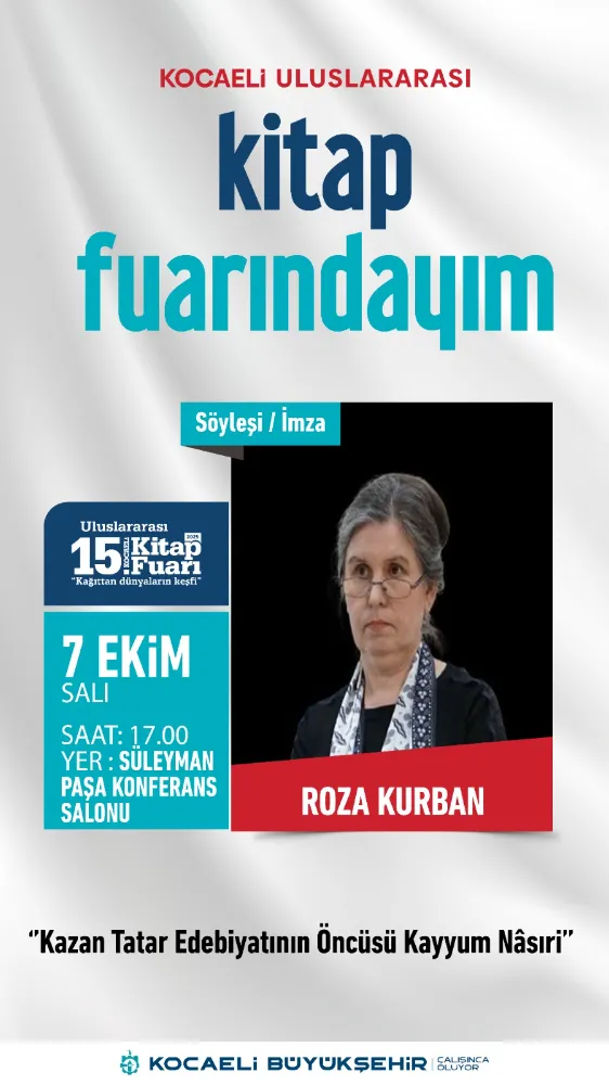 Kazanlı Tarihçi Roza Kurban, Kocaeli Kitap Fuarı’nda Okurlarıyla Buluşacak