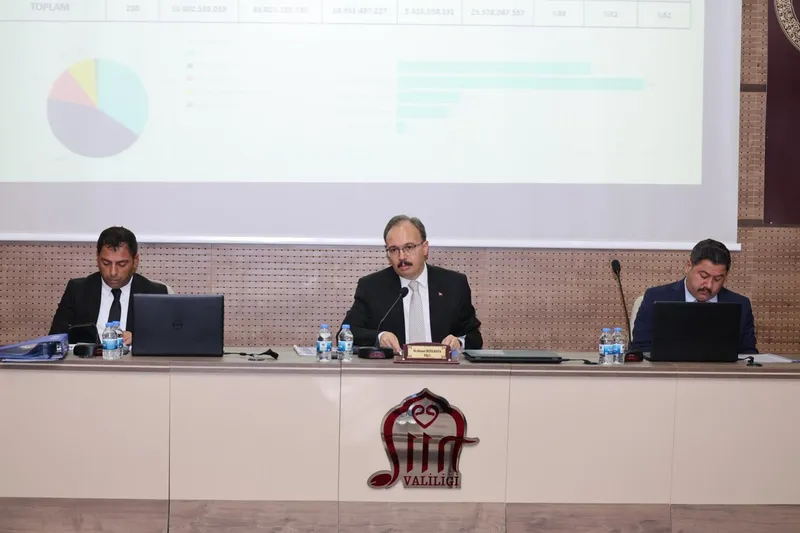 Siirt’te 2025 yılı 4. dönem il koordinasyon ve taşkın koruma toplantıları yapıldı