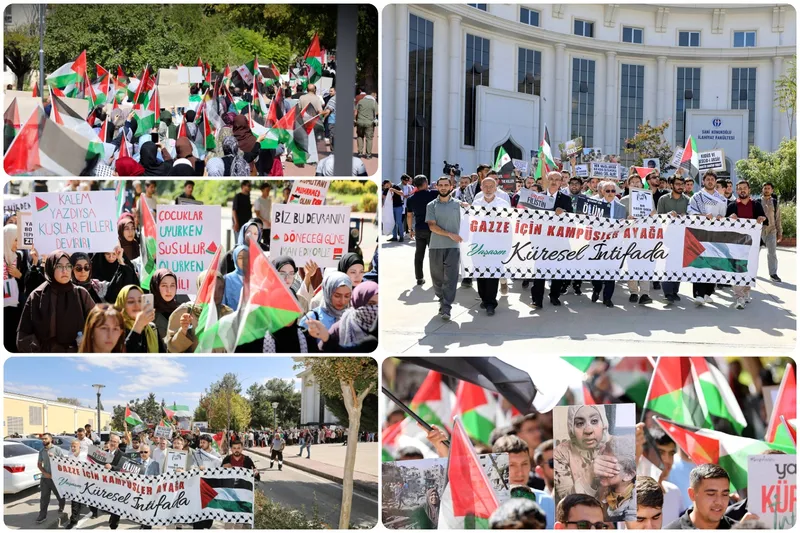 Üniversite öğrencilerinden Gazze