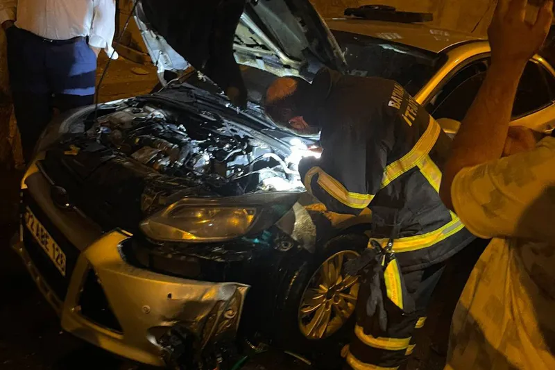 Batman’da araç yangın büyümeden söndürüldü