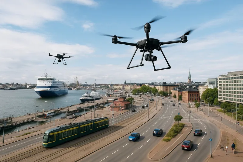 Yapay zekâ destekli dronelar Helsinki’nin trafik yoğunluğunu havadan çözecek