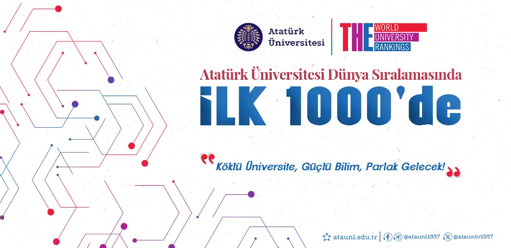 Atatürk Üniversitesi Dünya Sıralamasında İlk 1000’de…