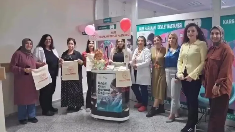 Kars Harakani Devlet Hastanesi’nde “1-7 Ekim Normal Doğum Haftası” etkinliği