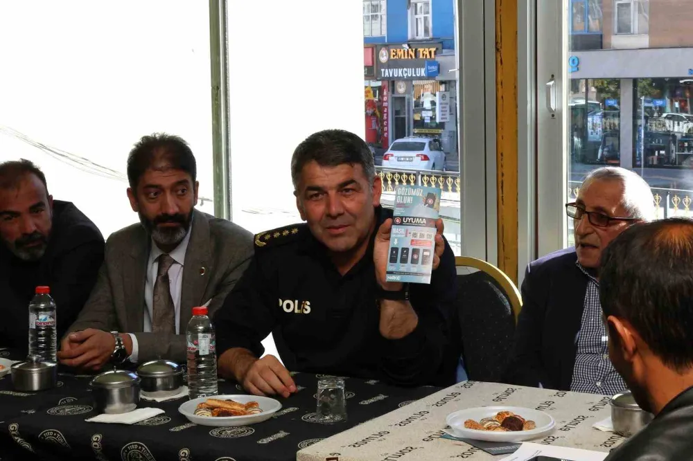  Erzurum İl Emniyet Müdürü Karaburun, Huzur Toplantısında Vatandaşlarla Buluştu