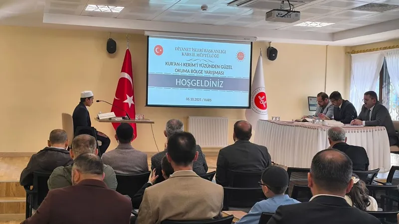 Kur’an-ı Kerim’i Yüzünden Güzel Okuma Yarışması Bölge Finali Kars’ta gerçekleştirildi