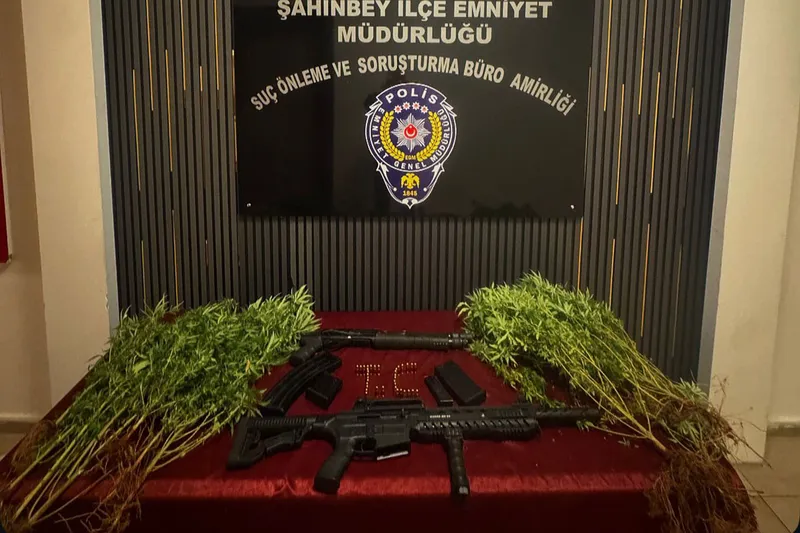 Gaziantep’te uyuşturucu ve silah operasyonu: 1 gözaltı