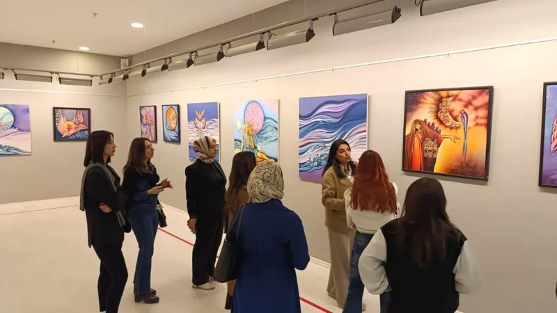 GAÜN öğrencileri SANKO Sanat Galerisi’nde sanatla buluştu 