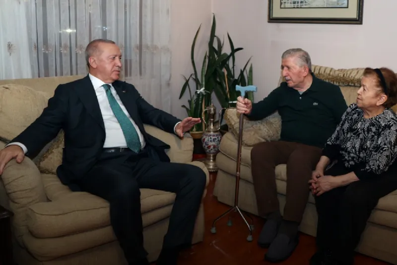 Cumhurbaşkanı Erdoğan’dan TBMM eski Başkanı Toptan’a ziyaret